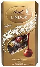 リンツ LINDT リンドール LINDOR アソート ゴールド 4種 個包装 600グラム (x 1)