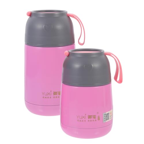OFFSCH Juego De 2 Tarteras Térmicas De Acero Inoxidable 450/650ml Contenedor De Comida Aislado Para Llevar Al Trabajo y Escuela