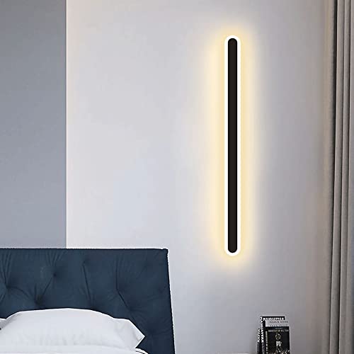 Accesorio de iluminación de pared rectangular negro con acabado minimalista mate 8
