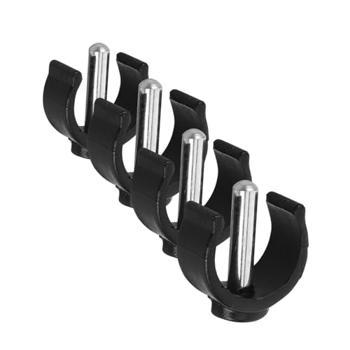 TOBBOMEY 4個 助行器配 型ラッチクランプ 鋼製頑丈設計 滑らかな仕上げで快適 手すり固定用松葉杖ホルダー 歩行補助用アクセサリー 取り付け