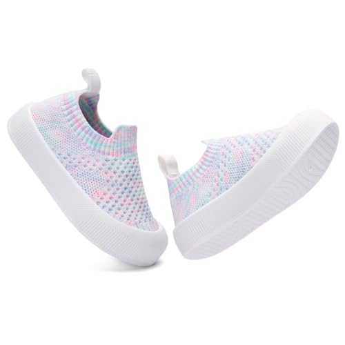 Image of BACSAC Baby Toddler Unisex Infant Shoes Boys Girls Beige Mesh Breathable Non-Slip Soles 6-36 Months