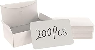 BallHull 200Pcs Blank Business Card, Kraft Paper Learning Card, Note Card, Thanksgiving Day