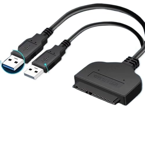 Adaptador SATA a USB 3.0/2.0 para unidad 2.5 pulgadas miniatura 2