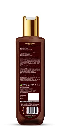 Image of Khadi Organique Amla & Bhringraj Hair Oil | Promotes Hair Growth & Thickness | Nourishes Scalp | Strengthens Roots | No Paraffin, Mineral Oil, Preservatives & Chemicals - 200 ml