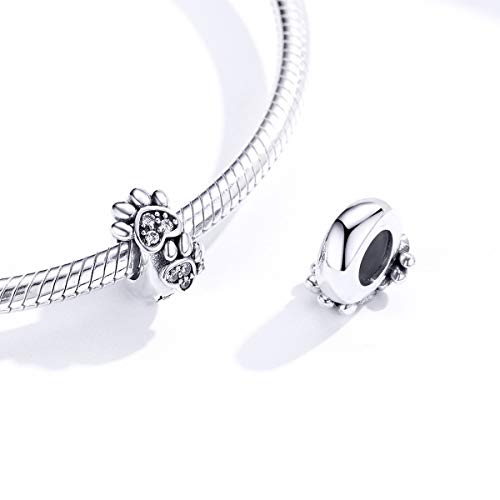 Image of ARTCHARM 925 Sterling Silver Stopper Beads Spacers Charms fits European DIY Bracelet, Personalized Gifts for Mothers Day /Birthday /Christmas
