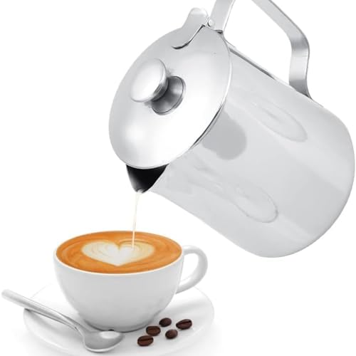 Set 2 Pezzi Pentolino Bollilatte 600ml Lattiera Metallo Con Manico