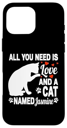 �p�[�\�i���C�Y���ꂽ�L�̖��OJasmine ���킢���q�L �y�b�g���D�� �X�}�z�P�[�X iPhone 16 Pro Max �p