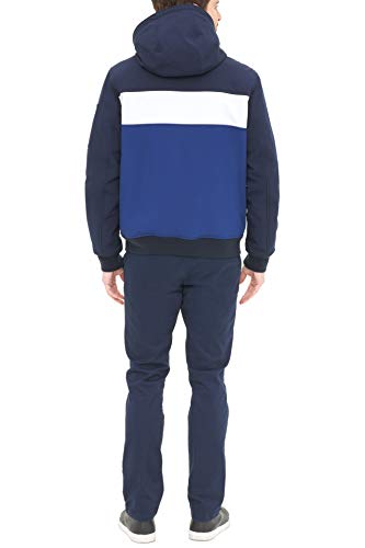 Image of Tommy Hilfiger Men's Soft Shell Fashion Bomber With Contrast Bib and Hood