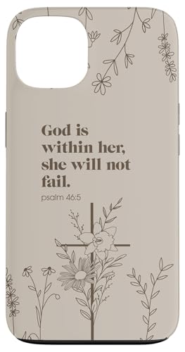 Minimalistic Christian Bible Verse Religious Scripture Jesus Case for iPhone 13