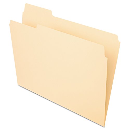 Pendaflex File Folders, Letter Size, Manila, 1/3 Cut, Left Position, 100/BX (752 1/3-1)