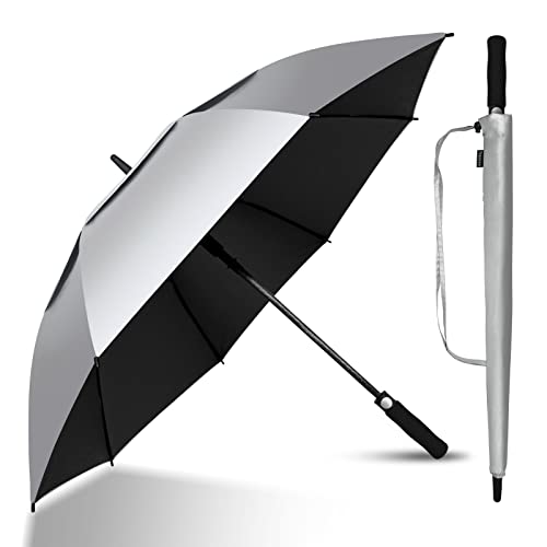 Trenovo Automatic Open Golf Umbrella, 47/54/62/68 Inch Extra Large Umbrella Oversize Double Vented Canopy, Uv Protection Waterproof Windproof Stick Umbrellas For Rain Men And Women #TOP11