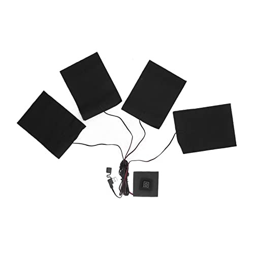 Almohadilla Calefactora para Ropa con Interruptor Impermeable, Calentamiento Uniforme, Fibra Compuesta y Control de 3 Velocidades, Resistente al Doblado, Uso en Exterior e Interior