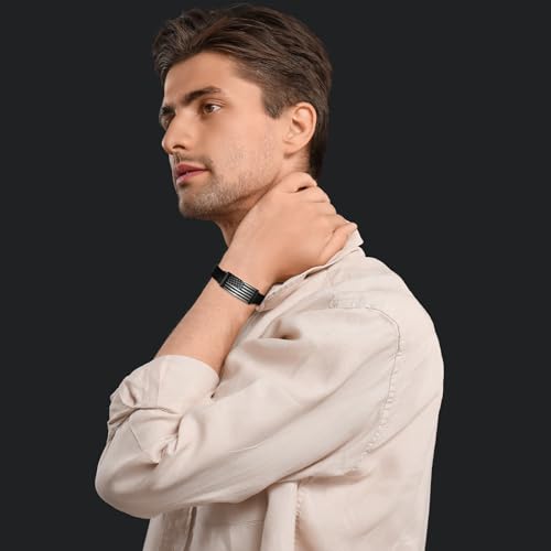 Pulsera para hombre con bandera americana acero inoxidable miniatura 2