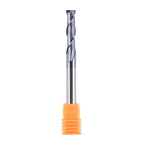 Image of SpeTool 2 Flutes 1 /4 inch Shank, Extra Long(3 inches) Carbide End Mill TiAlN Coated HRC55 Spiral UpCut CNC Bits