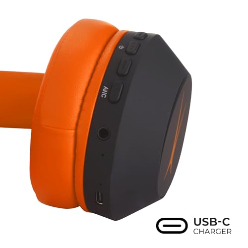Image of Altec Lansing Kid Safe Noise Cancelling Wireless Headphones 15H Battery, 85dB Volume Limit, Foldable Design Powerful Sound, Active Noise Cancellation Perfect for Kids Ages 7+