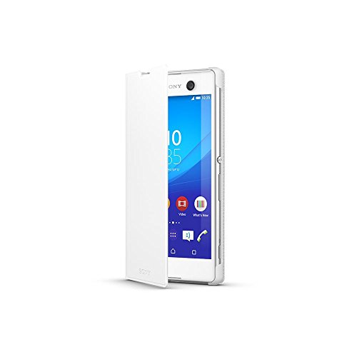 Sony SCR48WHITE Etui folio pour Sony Xperia M5 Blanc