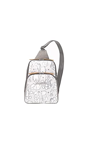 Petunia Pickle Bottom Criss-Cross Sling Bag - Sling Bag for Women and Men - Adjustable Straps to Custom-Fit - Spacious Main Pocket - Small Sling Bag - Stylish Sling Bag - Disneyâ€™s Playful Pooh