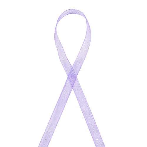 Benecreat 1Roll 1/4" 500 Yards/Roll Sparkle Sheer Organza Ribbon For Chrismas Festive Decoration Diy Crafts Arts & Garden, Purple #TOP3