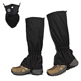 BNOYONERAS Polainas para raquetas de nieve con máscara facial térmica universal, calentador de cuello y pañuelo en una polaina a prueba de serpientes, ajuste para hombres y mujeres, accesorios de