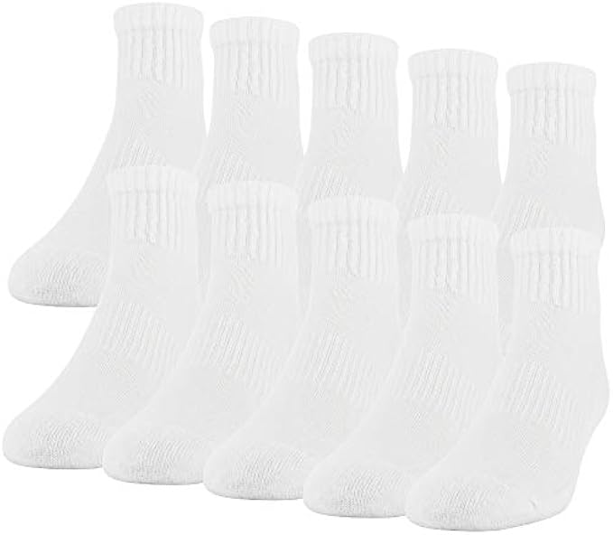 Gildan Men's Active Cotton Ankle Socks, 10-Pairs