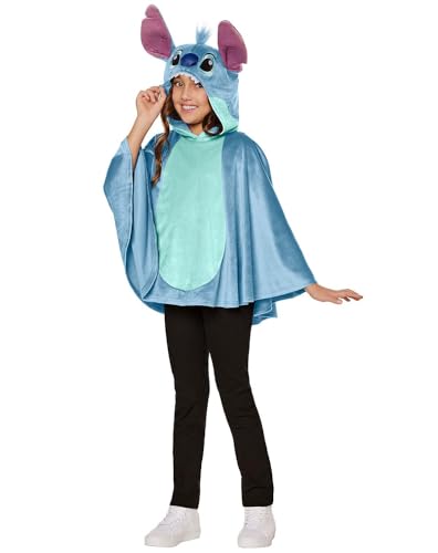 Disfraz poncho Stitch para niñas Lilo & Stitch