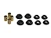 Prothane 12-402-BL Black Rear Sway Bar End Link Bushing Kit by Prothane