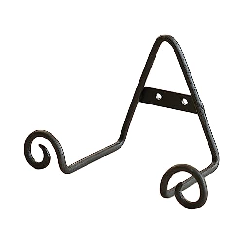 IHI EST. 1986 India Handicrafts 2170 Black Swirl X-Small 3 inch Iron Decorative Display Easel