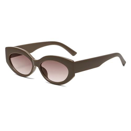 Lunettes de soleil œil de chat vintage ovale femme tendance UV400 rétro