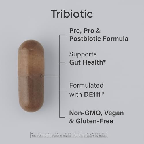 Sports Research® Tribiotic, 3-in-1 Tribiotic - Fermented Gut Health Tribiotic with 10 Billion CFU - Supports Digestion, Microbiome Support - Non-GMO, Vegan & Gluten Free - 30 Liquid Veggie Capsules — view 2
