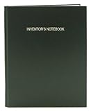 BookFactory Green Research Notebook - 240 Pages (.25'' Ruled Format), 8 7/8'' x 11 1/4'', Green Imitation Leather Cover, Section Sewn Hardbound (LIRPE-240-LLR-A-LGT6)