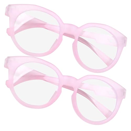 OKUMEYR 2 Piezas Gafas Infantiles de Bloqueo Luz Azul Protección Visual para Ordenador y Lectura con Filtro Luz Rosa para Gaming y Oficina