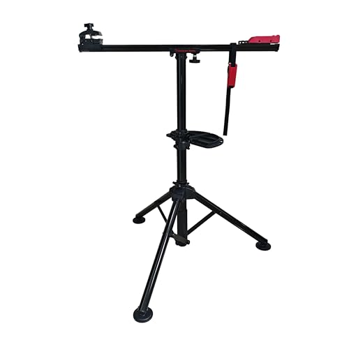 ROTATE TOOLS RT-200BH Bicycle Repair Mechanics Workstand - for Home or Professional Team Use - Mountain or Road Bike Maintenance with Plate Tools Holder - Aluminum Pro Sports
