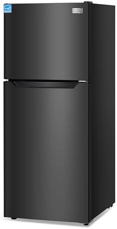 BLACK+DECKER 10 Cu. Ft. Top Mount Refrigerator with Freezer, 2 Do...
