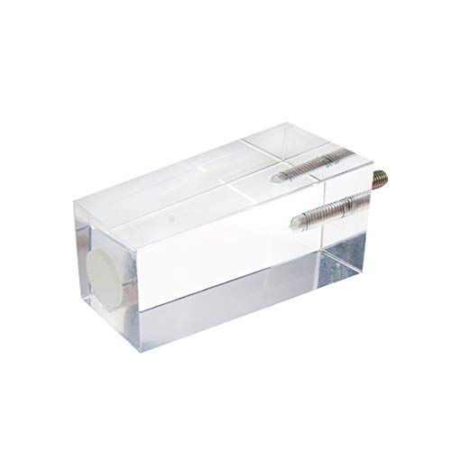 Lc Lictop 4 Inch Height Clear Acrylic Square Furniture Legs Pack Of 4 #TOP1
