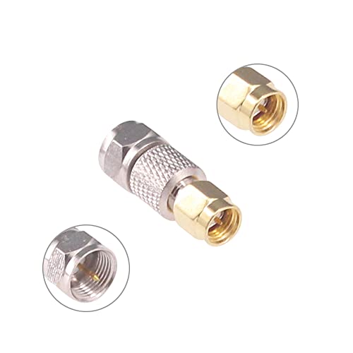5 adaptadores SMA macho a F tipo macho coaxial RF miniatura 4