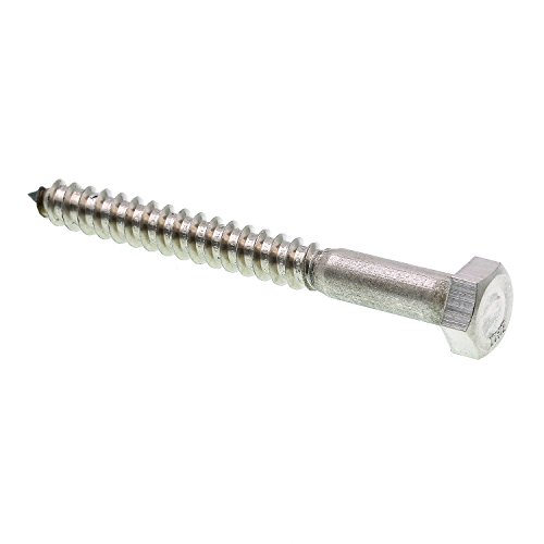 Prime-Line 9055724 Hex Lag Screws, 5/16 In. X 3 In., Grade 18-8 Stainless Steel (15 Pack)