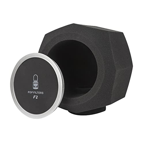 F2 Microfone Tela Acústico Isolamento Escudo à som Pára-brisas Profissional Portátil com Capa de Mal