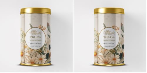 Image of TGL Co.Sweet Dreams Herbal Tea Infusion - 50G Tall Tin Can|Rich in Anti Oxidant | Refreshing | No Artificial flavor | Improve Digestion (Pack of 2)