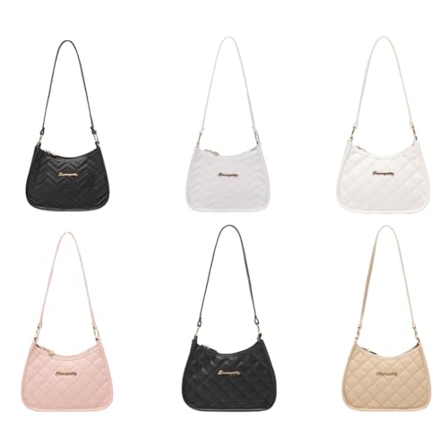 Shoulder Bag for Women Small Purse Trendy Clutch Hobo Bag Vegan Small Handbag with Zipper Closure2