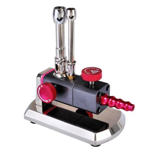 Quemador de gas giratorio portátil, soplete de doble tubo, lámpara de propano inclinable para calefacción de laboratorio