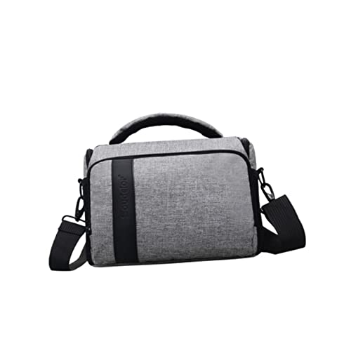 Mikikit Bolso De Hombro De La Cámara Bolso De La Cámara del Mensajero Caso Bolsa De Hombro Bolsa De Cámara Acolchada Bolsas para La Cámara Totalizador Bolso De Mano Viajar Grey