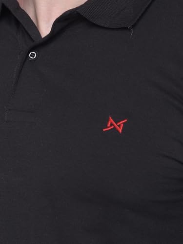 Image of Force NXT Polo Neck T-Shirt for Men Pack of 1 | Regular Fit T-Shirt for Men | Premium Super Combed Rich Cotton Polo Shirt | Men's Ultra Soft Full Sleeve T-Shirt