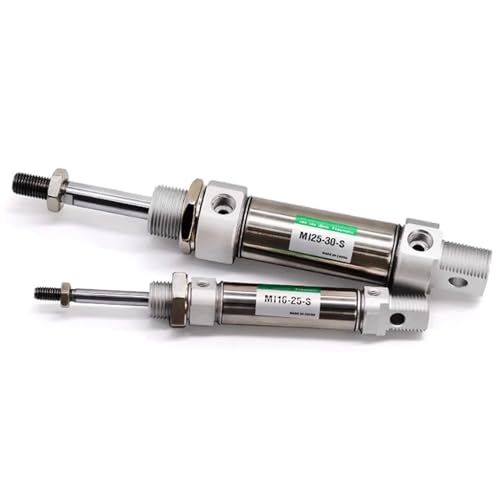 Cilindro neumático MI mini de acero inoxidable con émbolo magnético de 10x40mm 4