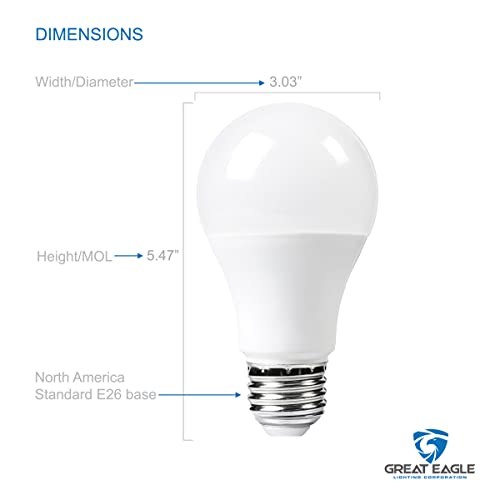 Great Eagle Lighting Corporation 2A2115027 Super Bright 150W-200W Led Light Bulb 2600 Lumens, A21 Non-Dimmable 2700K Warm White, High Lumen thumb #1