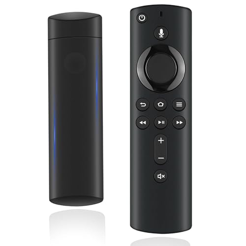 Sprachfernbedienungsersatz (2 Gen) Kompatibel mit Smart-TV-Stick (2nd Gen, 3rd Gen, 4K, 4K Max, Lite, HD), Smart-TV-Cube (2nd Gen, 3rd Gen), mit Lautstärkeretaste und Stromversorgungsschlüssel