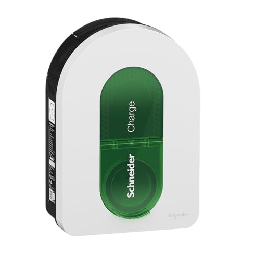 Schneider Electric Smart Wallbox Schneider Charge 22kW, Columna de Carga para Coche eléctrico, Toma T2, Control de aplicación de detección de 6 mA,...