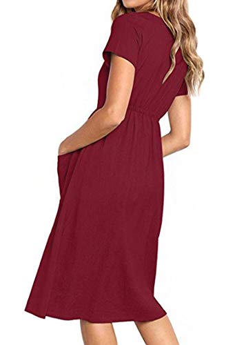 Alleen Abito estivo da donna con scollo a V, a