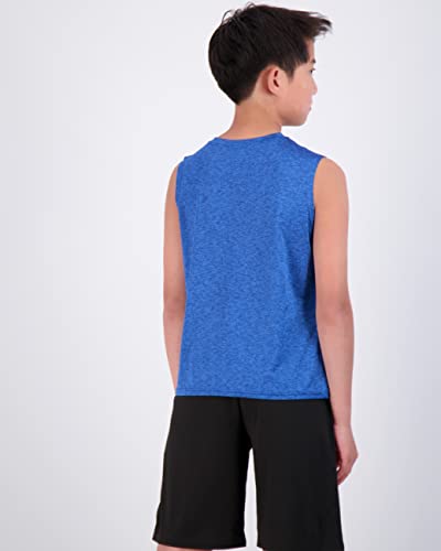 Real Essentials 5 Pack: Boys Dry-Fit Active Athletic Performance Tank Top3