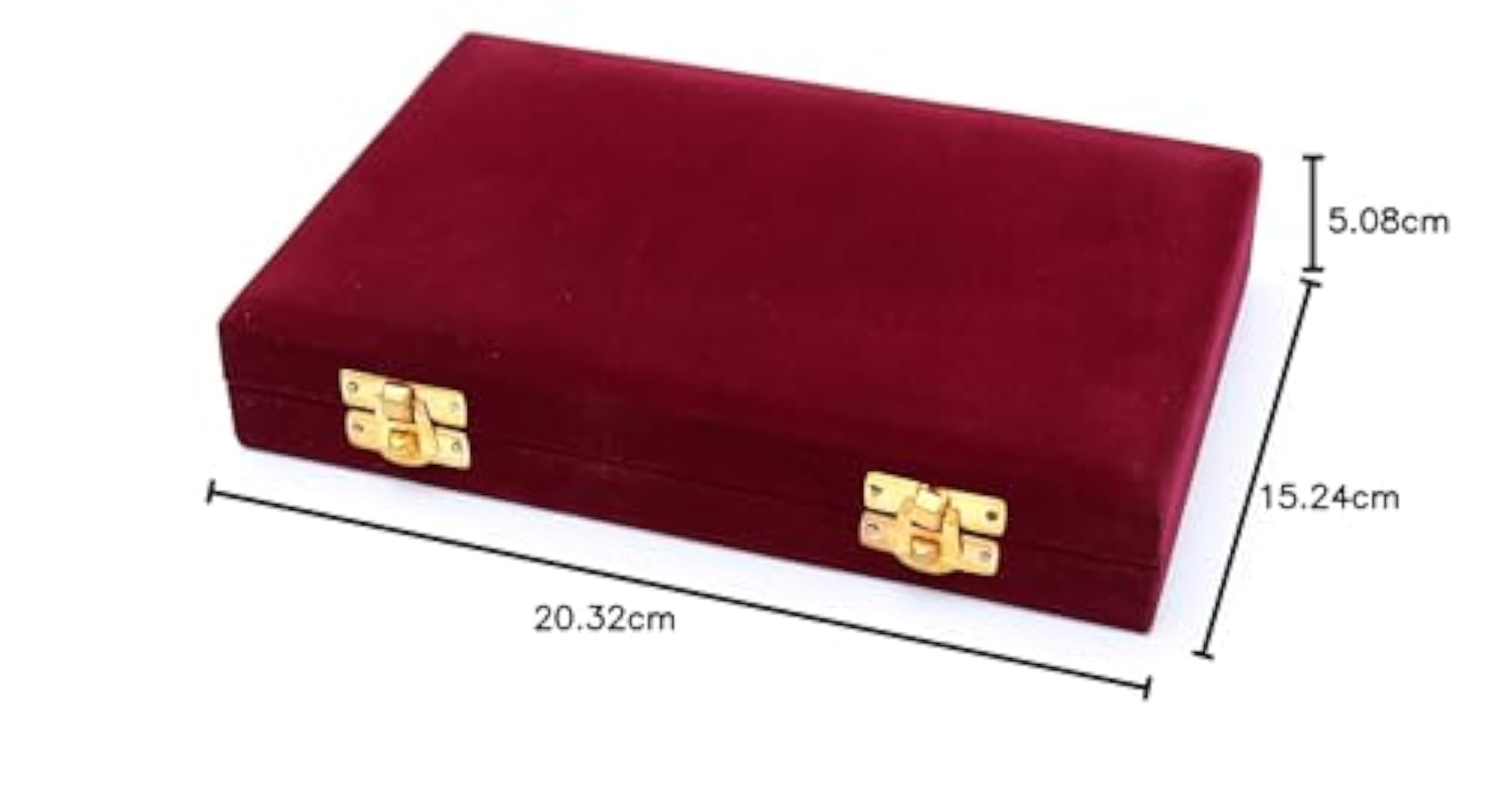 Universal Maroon Velvet Jewellery Box, Elegant Gift