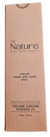 GenericVolume Curling Essence 2x The Natural Eco Love Strong Hold Curl 100% Plant-based Vegan 7.41 fl oz./ 210 g, Beige